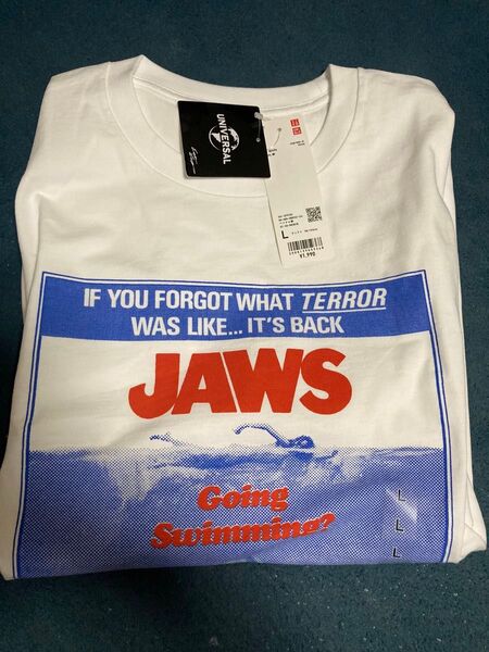 月末限定値下げ!ユニクロ UT ユニバーサル ジョーズ バックトゥザフューチャー Tシャツ2枚セット!サイズL タグ付き!未使用!