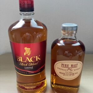 ニッカ ブラックニッカ エクストラシェリー エクストラシェリー 700ml ピュアモルト レッド 500ml の2本