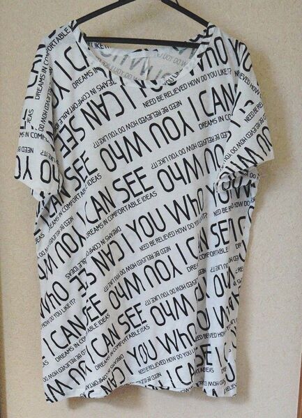 【used】レディース 半袖Tシャツ カットソーM〜L プリントTシャツ チュニック