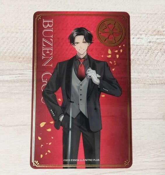 刀剣乱舞 祝装 箔押しクリアカード 豊前江