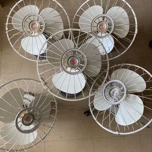 レトロな扇風機〜三菱電機〜30cm5組セット