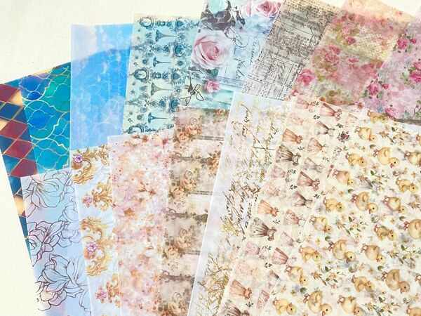 A4トレーシングペーパー15種x各1枚☆すくすく様