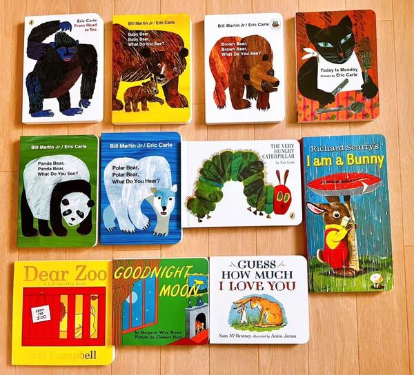 Eric Carle(エリック・カール)ボードブック11冊セット絵本 英語教材 洋書 幼児向け 知育絵本 児童書