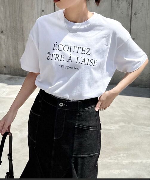 andme フレンチロゴTシャツ 半袖Tシャツ