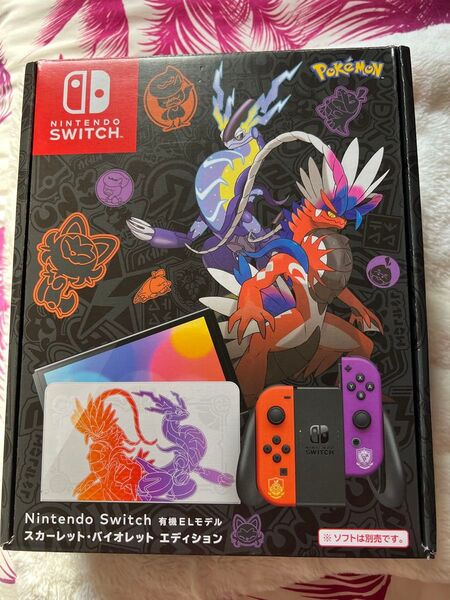 Nintendo Switch 有機ELモデル スカーレット・バイオレット エディション極美品!
