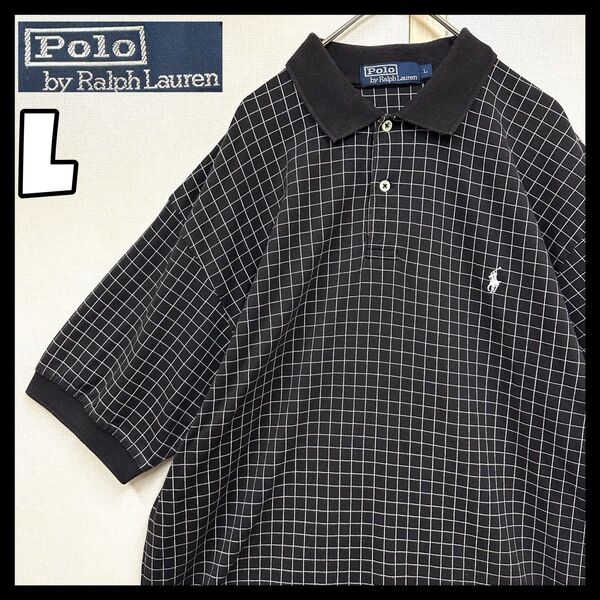 POLO Ralph Lauren ポロ ラルフローレンポロシャツ 刺繍ロゴ 半袖ポロシャツ ポロバイラルフローレン チェック