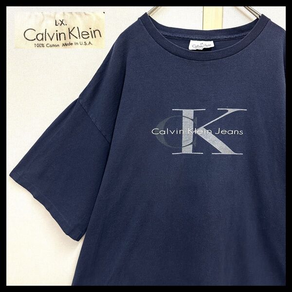 90s USA製 カルバンクライン CK tシャツ Calvin Klein ヴィンテージtシャツ ヴィンテージ 半袖Tシャツ