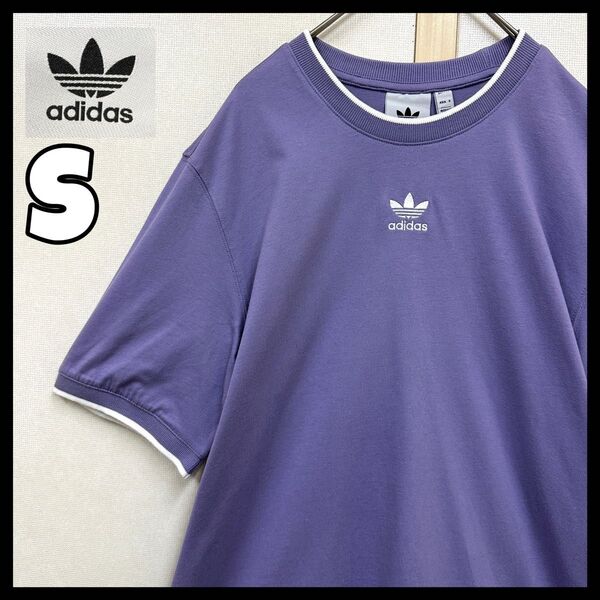 adidasリンガーtシャツ adidas ラベンダーリンガーTシャツ アディダスtシャツ トレフォイル アディダス 半袖