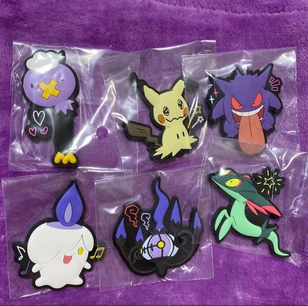ポケモン 一番くじ Pokmon Type:Ghost F賞 ぷっくり ラバーマグネット 全然6種セット