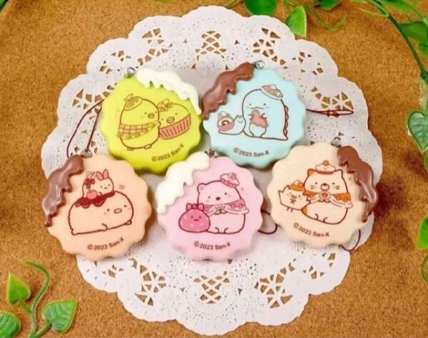 すみっコぐらし とろりんチョコのクッキーストラップ 全5種セット すみっコぐらし ストラップ チャーム キーホルダー
