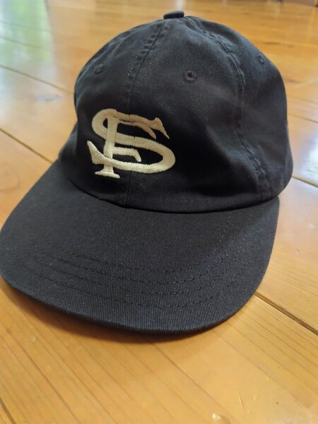 クーパーズタウン SFロゴ ベースボールキャップ 黒 アメリカ製