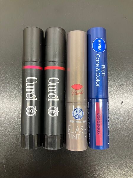 キュレル リップケア クリーム ニベア リッチケアカラーリップクリーム メンソレータム フラッシュティントリップ