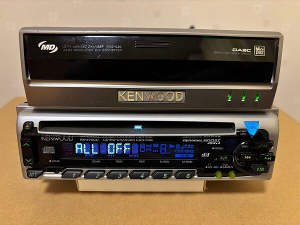 希少 ケンウッド CDデッキRX-570CD+MDチェンジャーKMD-C30