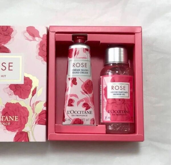 ロクシタン L'OCCITANE ローズ ハンドクリーム&シャワージェル【ショップ袋付き】