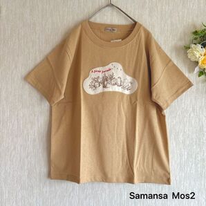 新品 くまのプーさんTシャツ アップリケTシャツ サマンサモスモス