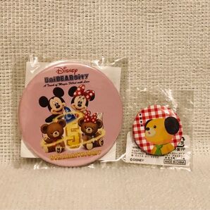ディズニーストア☆ノベルティ オリジナル缶ミラー☆ミニ缶バッジ