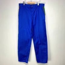フレンチ ワーク パンツ 48サイズ ブルー 青 ウエスト 45cm STYLPRO 古着 メンズ ユーロワーク ゴム ヨーロピアン_画像1