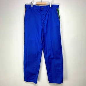 フレンチ ワーク パンツ 48サイズ ブルー 青 ウエスト 45cm STYLPRO 古着 メンズ ユーロワーク ゴム ヨーロピアン