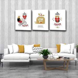 iLaif バンクシー 絵画 インテリア 愛とお金 レプリカ 壁掛け インテリア 壁飾り 玄関装飾画 3種類セット