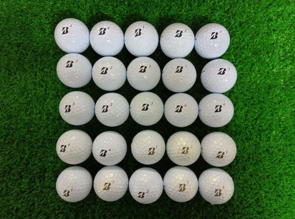 ブリヂストン BRIDGESTONE TOUR B STRAIGHTロストボール 年式カラー混合 25個
