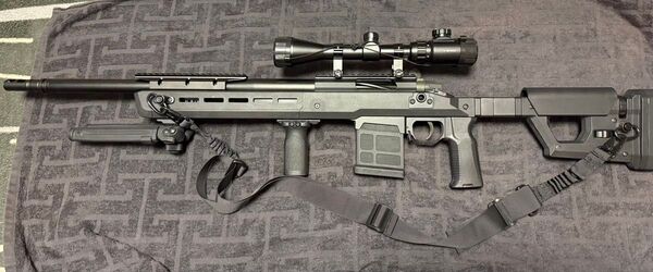 Double Eagle Magpul Pro 700 ボルトアクションスナイパーライフル Black エアコッキングガン
