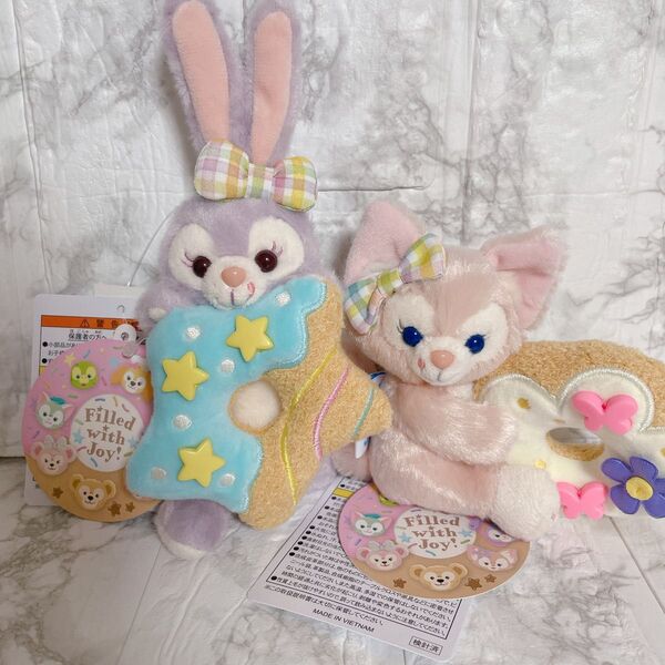 ディズニーシー フィルドウィズジョイ ダッフィー&フレンズ ぬいぐるみバッジ ステラルー リーナベル ぬいぐるみストラップ