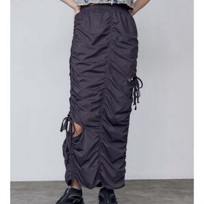 ギャザーストリングマキシスカート EMODA