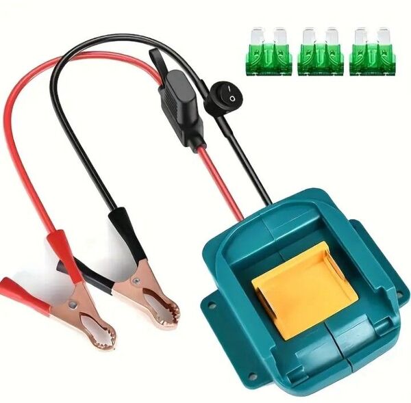 新品 マキタ&互換18Vバッテリー ジャンプスターターケーブル スイッチ付き