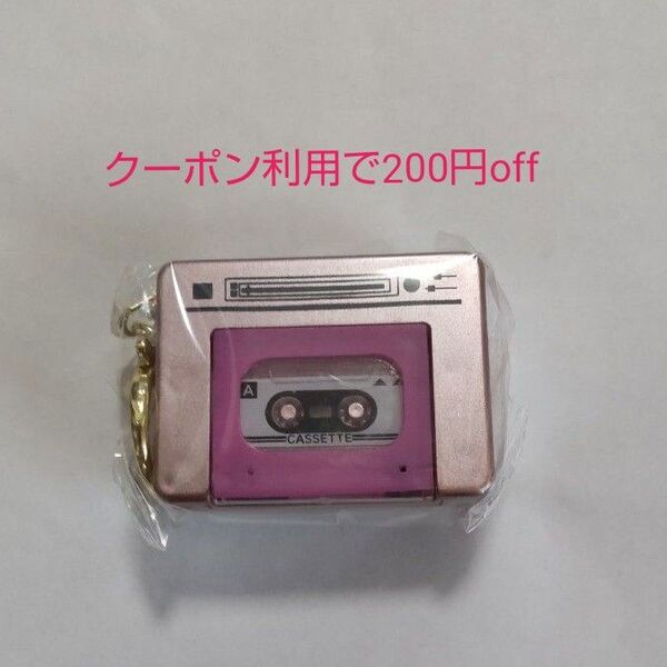 ミニチュアカラフルテープレコーダー ピンク 新品未開封 ガチャ