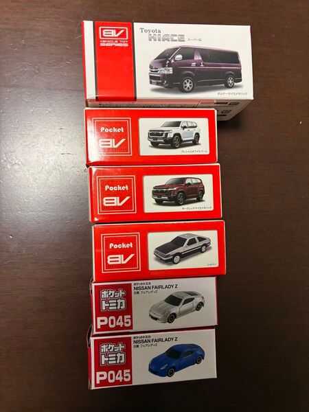 トヨタ ハイエース ランドクルーザー フェアレディZレビン ミニカー セット トミカ TOMY Poket BV