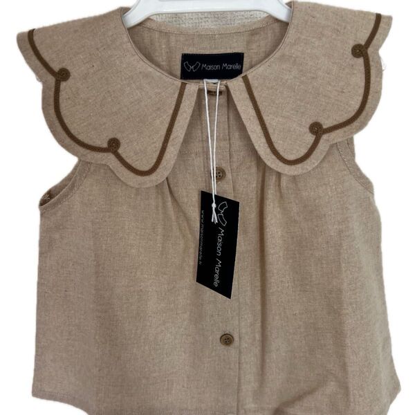 新品未使用Maison Marelle Blouse BAUME ノースリーブ ブラウス