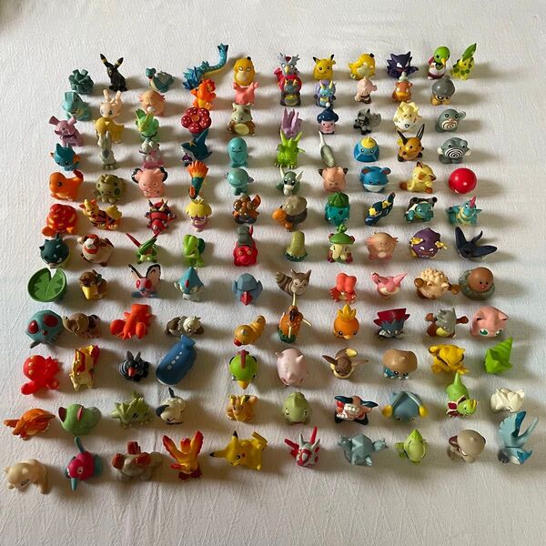 ポケモンキッズ ゆび人形 ソフビ 約120個 まとめ売り フィギュア 当時物 ②