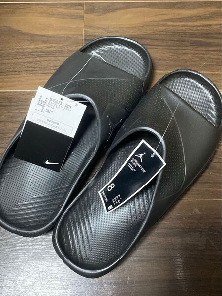 ジョーダン(JORDAN)(メンズ)シャワーサンダル ポスト スライド 軽量 サンダル DX5575-001 ブラック 26cm