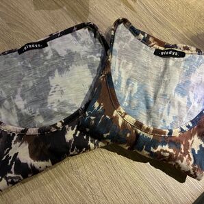 gladys トップス 2枚セット チュニック丈 まとめ売り アースカラー 色違い Mサイズ