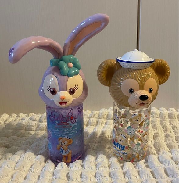 香港ディズニーランド ダッフィー&ステラルー ドリンクボトルセット 水筒