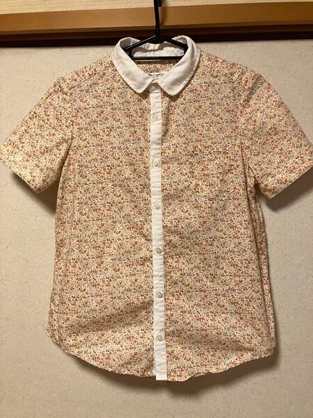 半袖 Tシャツ 花柄 綿100% Mサイズ ブラウス