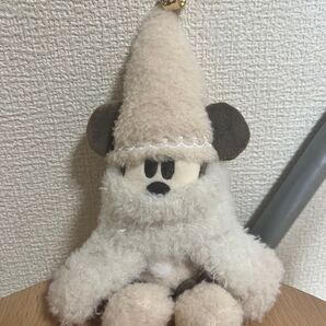 リルリンリン ぬいぐるみバッジ ディズニー クリスマス ぬいば 美品 ホワイト