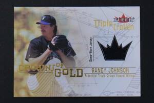 FLEER Triple Crown 2001 Randy Johnson CROWNS of GOLD Game-Worn Jersey ランディジョンソン　ジャージーカード　他