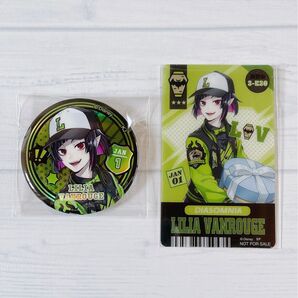ツイステ リリア ユニオンバースデー オーロラメタル缶バッジ チケット風しおり