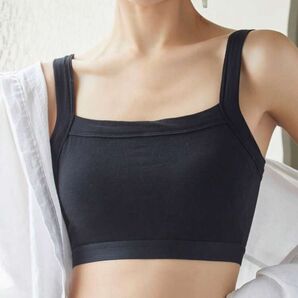 スポーツブラ 黒 サイズM ナイトブラ ブラトップ ハーフトップ 新品
