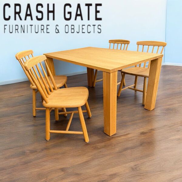 クラッシュゲート 関家具 オーク材 ダイニングテーブル W135cm 北欧 食卓