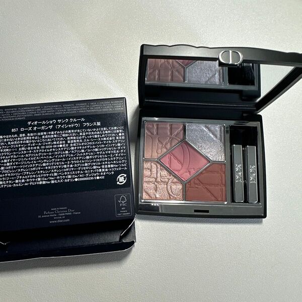 Diorアイシャドウ ディオールショウ サンククルール 857 ローズオーガンザ
