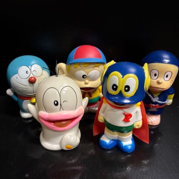 ドラえもん オバケのQ太郎 パーマン ハットリくん 怪物くん ソフビ 貯金箱 住友銀行ノベルティ 当時物 昭和レトロ