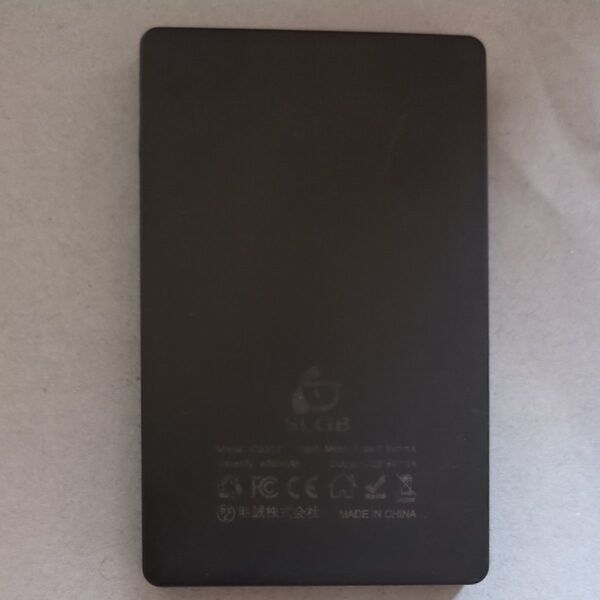 モバイルバッテリー 充電器 軽量 極薄 シンプル コンパクト PSE認証 残量表示 4000mAh Type-C USB-A