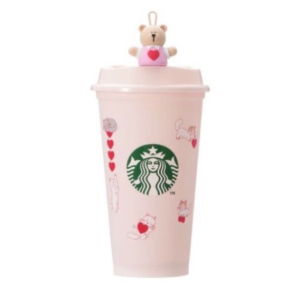 【未使用】スターバックス リユーザブルカップ ベアリスタキャップ バレンタイン