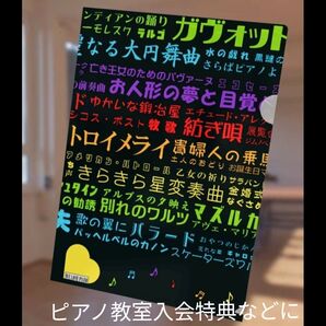 10枚組 ピアノ名曲タイトル A4クリアファイル 匿名配送 発表会記念品 教室入会特典として