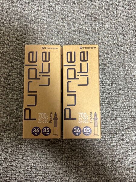 【2本セット】Panaracer (パナレーサー)TPUチューブ・PURPLE LITE 700×23~32C FV 85㎜