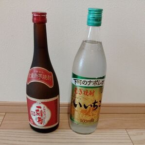 芋焼酎 一刻者 赤 25度 720ml 瓶*1本 麦焼酎いいちご900ml 25度 1本 2本セット