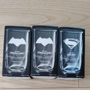 ペプシストロングゼロ バットマンvsスーパーマン グラス 3個セット