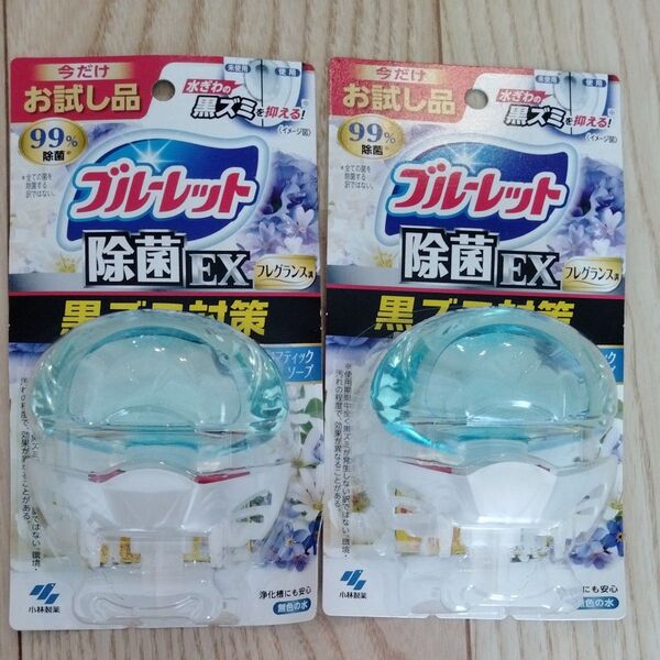 小林製薬 液体ブルーレット おくだけ 除菌EX フレグランス アロマティックソープ 70mL 台座付き 2個セット